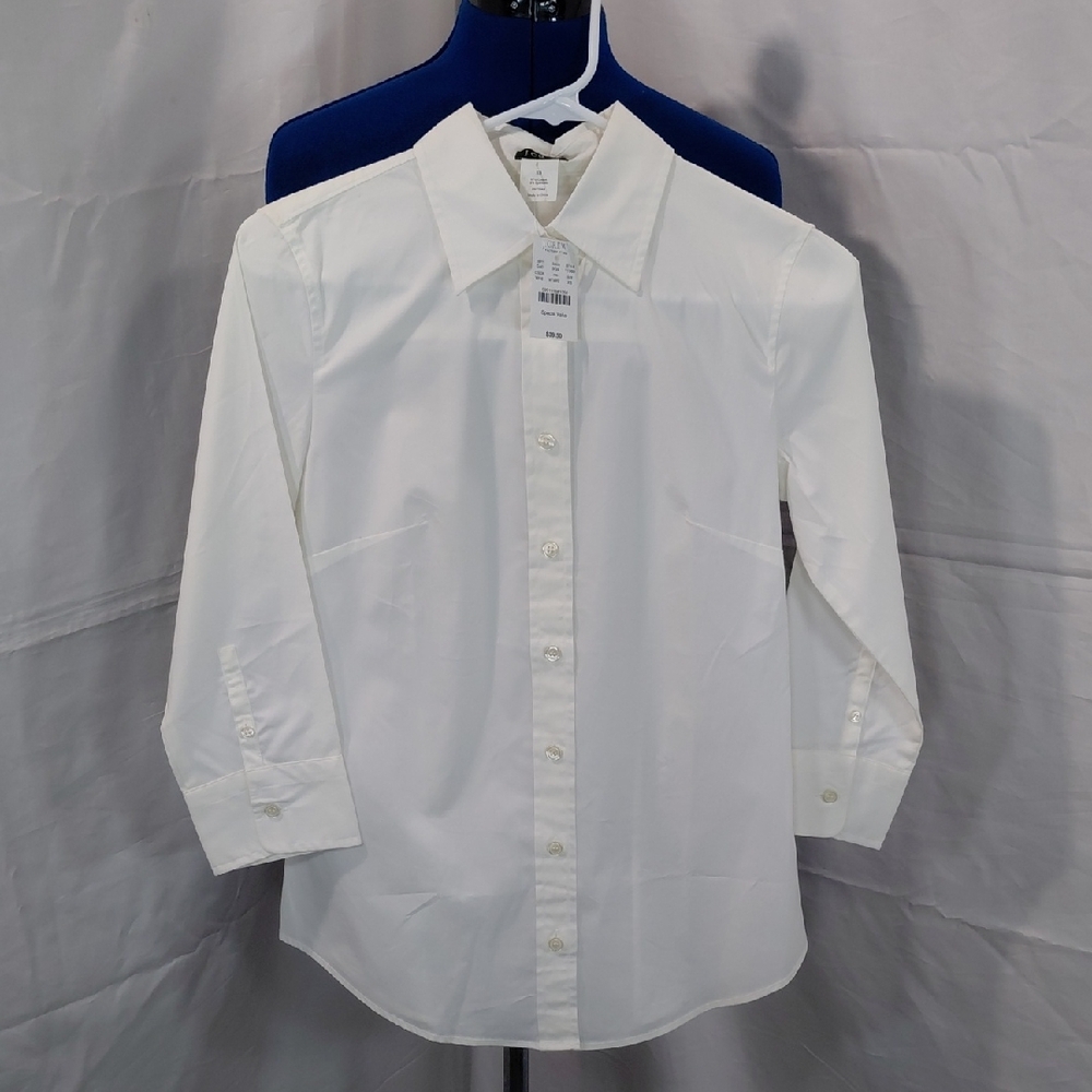J. Crew Classic White Long Sleeve Shirt